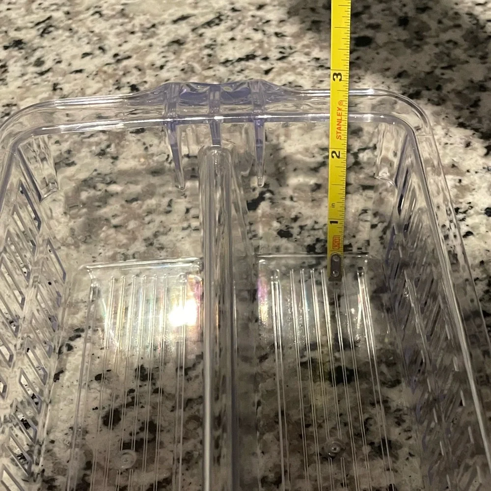 2 Clear Plastic Storage Bins - The Container Store